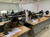 Korean students taking our scholarship tests