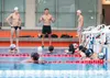 Asian Games silver medallist Teong Tzen Wei (centre) conducting a swim clinic at HCIS